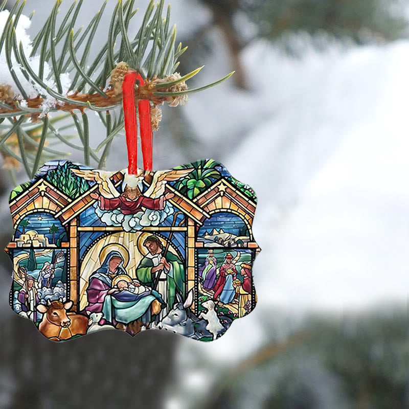 Christianartworkshop Acrylic Signs Nativity Christmas Hanging Ornaments D - image 5