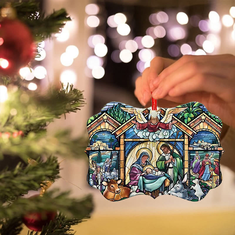 Christianartworkshop Acrylic Signs Nativity Christmas Hanging Ornaments D - image 2