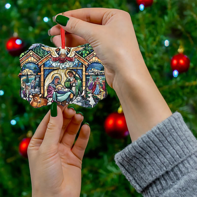 Christianartworkshop Acrylic Signs Nativity Christmas Hanging Ornaments D - image 1