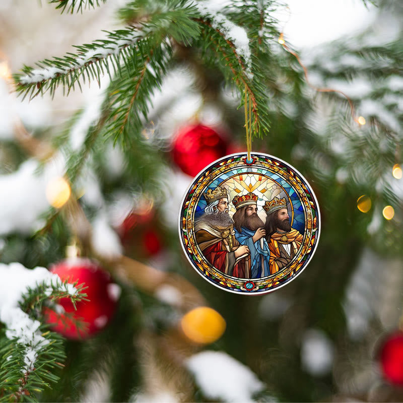 Christianartworkshop Stained Glass Styles Christian Element Hanging Ornaments B - image 3