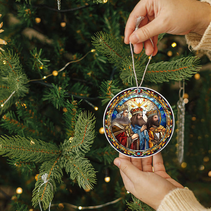 Christianartworkshop Stained Glass Styles Christian Element Hanging Ornaments B - image 2