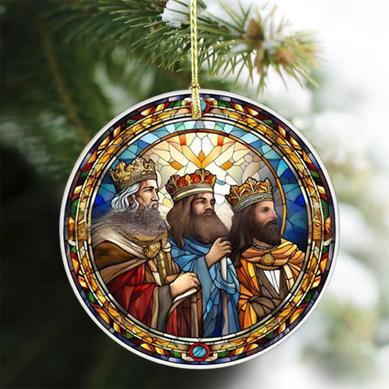 Christianartworkshop Stained Glass Styles Christian Element Hanging Ornaments B - image 1