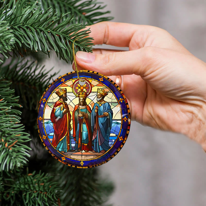 Christianartworkshop Stained Glass Styles Christian Element Hanging Ornaments E - image 3