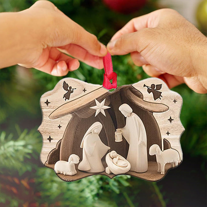 Christianartworkshop Acrylic Signs Nativity Christmas Hanging Ornaments A - image 2