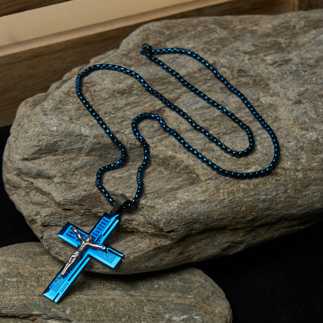Christianartworkshop Faith - Symbolic Multi - Colored Crucifix Fashion Necklace - image 1