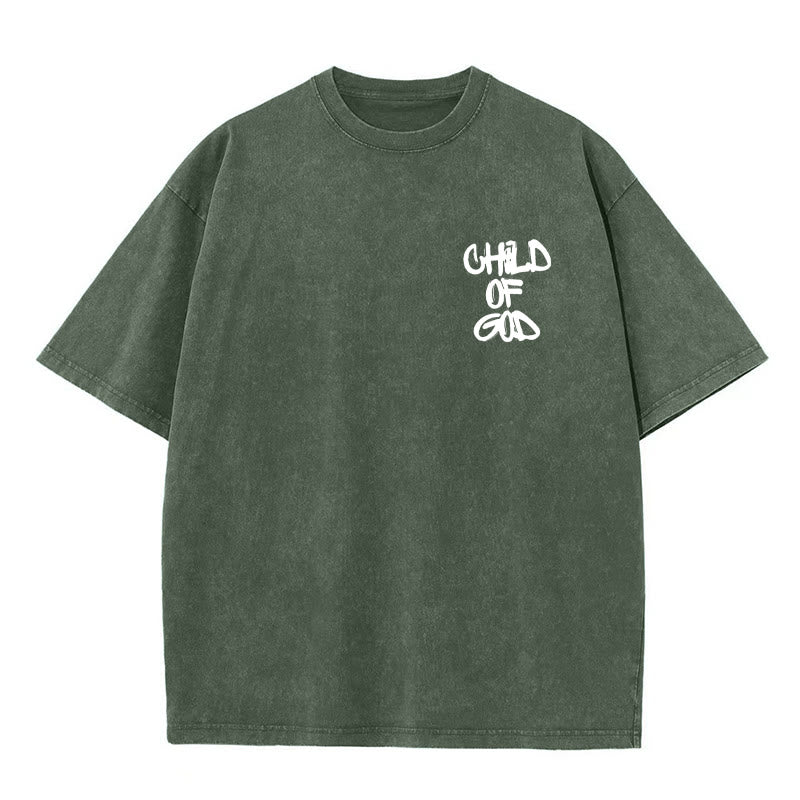 Christianartworkshop "CHILD OF GOD" Washed T-Shirt - image 13