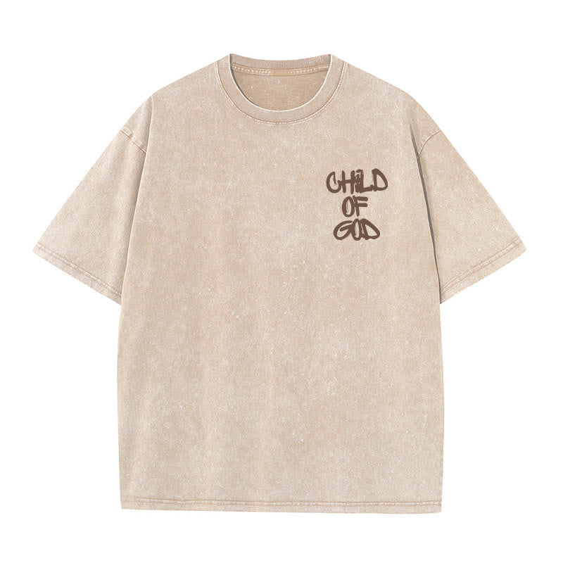 Christianartworkshop "CHILD OF GOD" Washed T-Shirt - image 5
