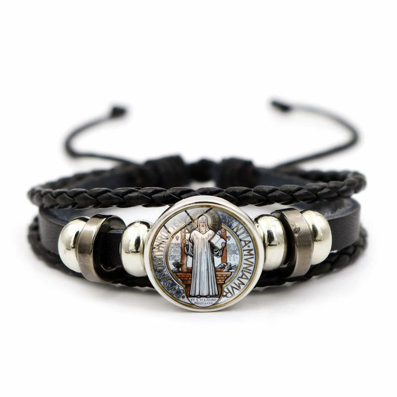 Christianartworkshop Multicolor Adjustable St. Benedict Bracelet: A Symbol Against Negativity and Fear - image 2