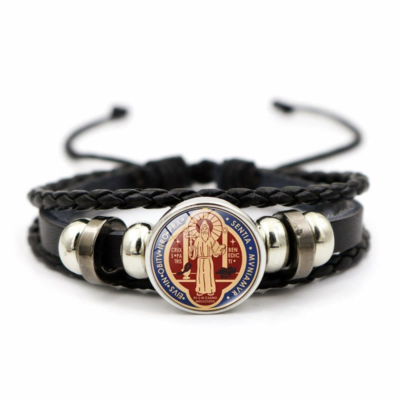 Christianartworkshop Multicolor Adjustable St. Benedict Bracelet: A Symbol Against Negativity and Fear - H - image 8