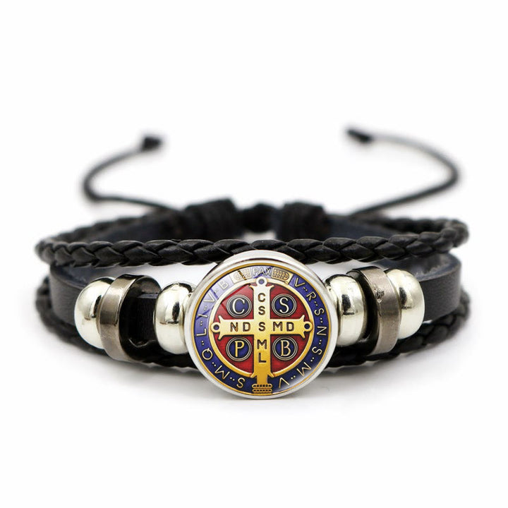 Christianartworkshop Multicolor Adjustable St. Benedict Bracelet: A Symbol Against Negativity and Fear - L - image 12