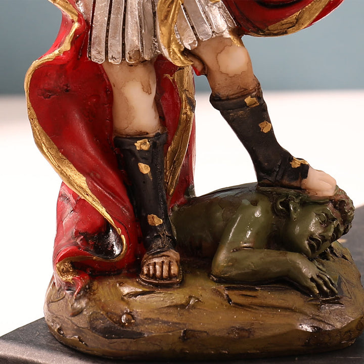 Christianartworkshop St. Michael Warrior Angel Desktop Ornament: Guardian Angel Defeating Evil - image 4