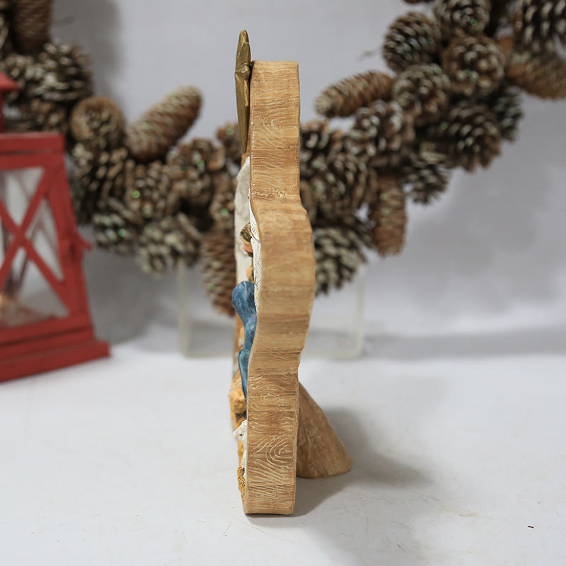 Christianartworkshop Holy Family Star & Angel Nativity Desktop Ornament for Christmas Celebration - image 5