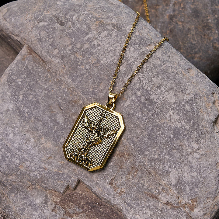 Christianartworkshop Faith Warrior St.Michael the Archangel Necklace: Strength in Every Battle - image 6