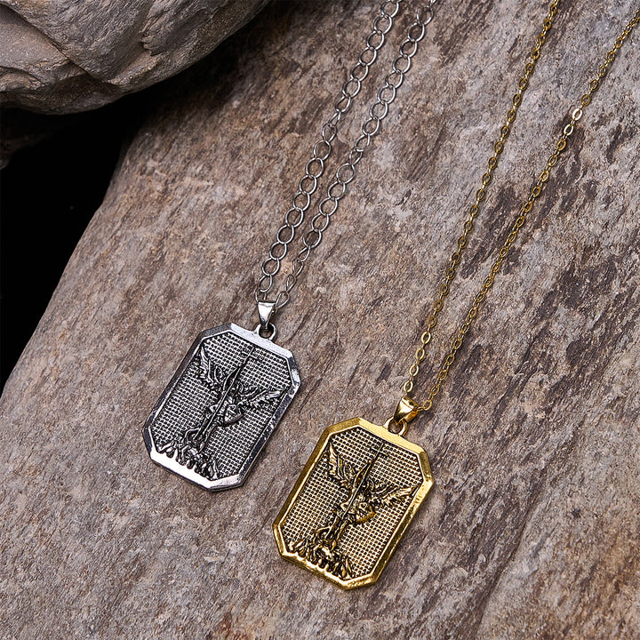 Christianartworkshop Faith Warrior St.Michael the Archangel Necklace: Strength in Every Battle - image 7