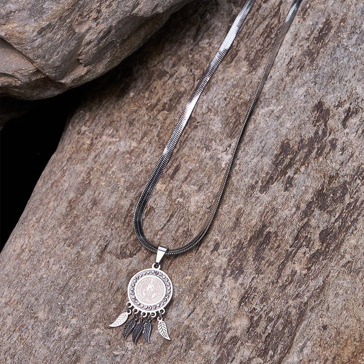 Christianartworkshop Saint Icon Pendant Necklace: Artistic Jewelry with Zircon Accents - image 2