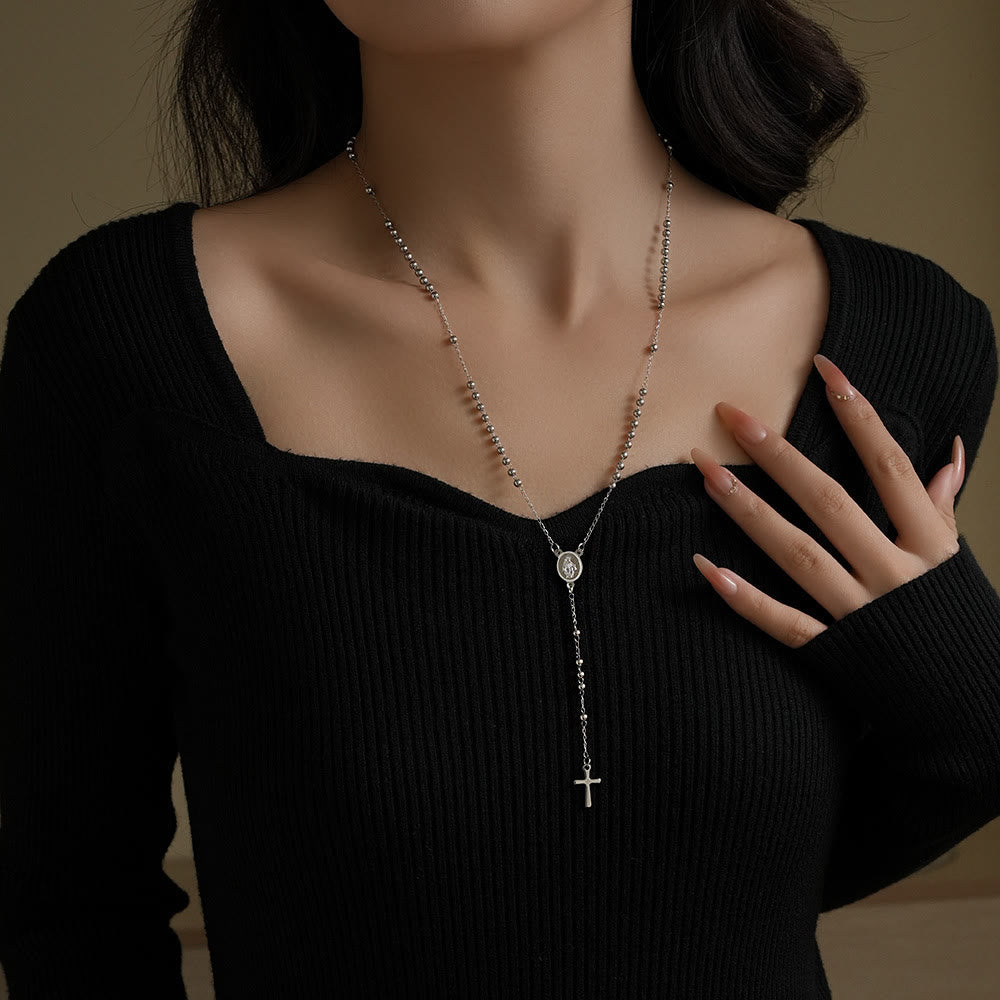 Christianartworkshop Our Lady's Blessings of Slim Rosary-Style Necklace, Bracelet - image 1