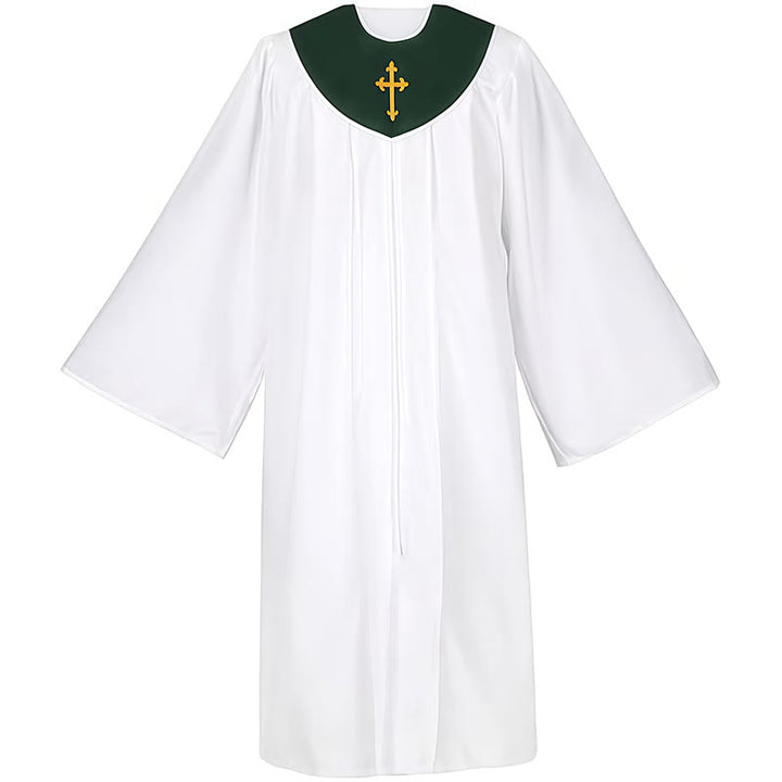 Christianartworkshop Divine Clergy Robe for Religious Services - Cross Accent Yoke - image 15