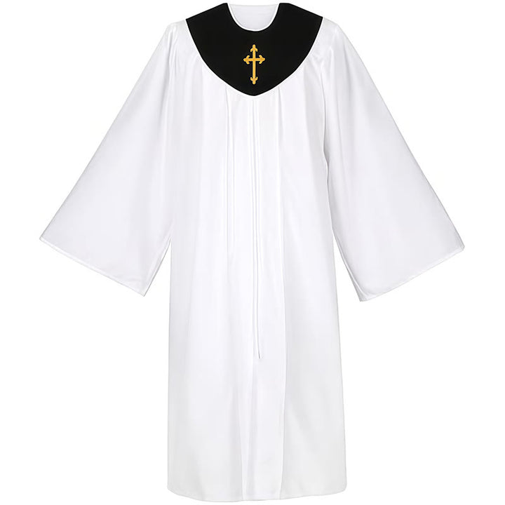 Christianartworkshop Divine Clergy Robe for Religious Services - Cross Accent Yoke - image 4