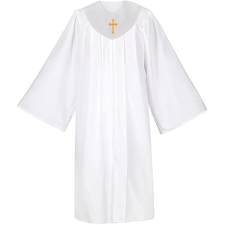 Christianartworkshop Divine Clergy Robe for Religious Services - Cross Accent Yoke - image 2