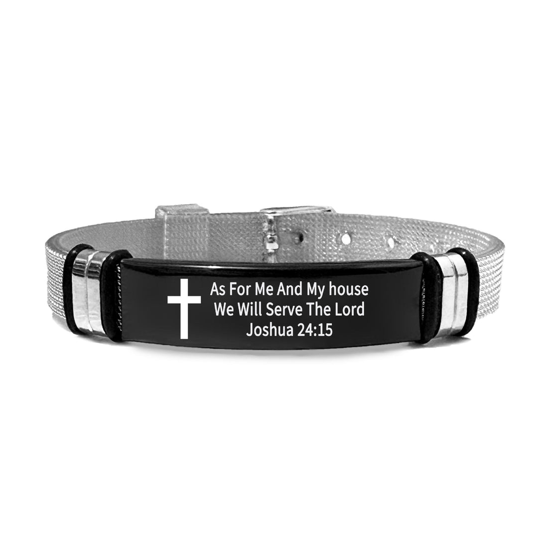 Christianartworkshop Multi - Styled Motivational Cross Bracelet with Bible Verses - PVC 24:15 - image 39
