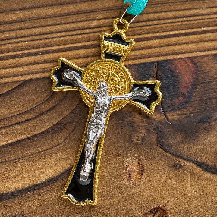 Christianartworkshop Vibrant Turquoise Knotted Rosary with Guadalupe Cameo: Strong Grip, Holy Focus - image 8