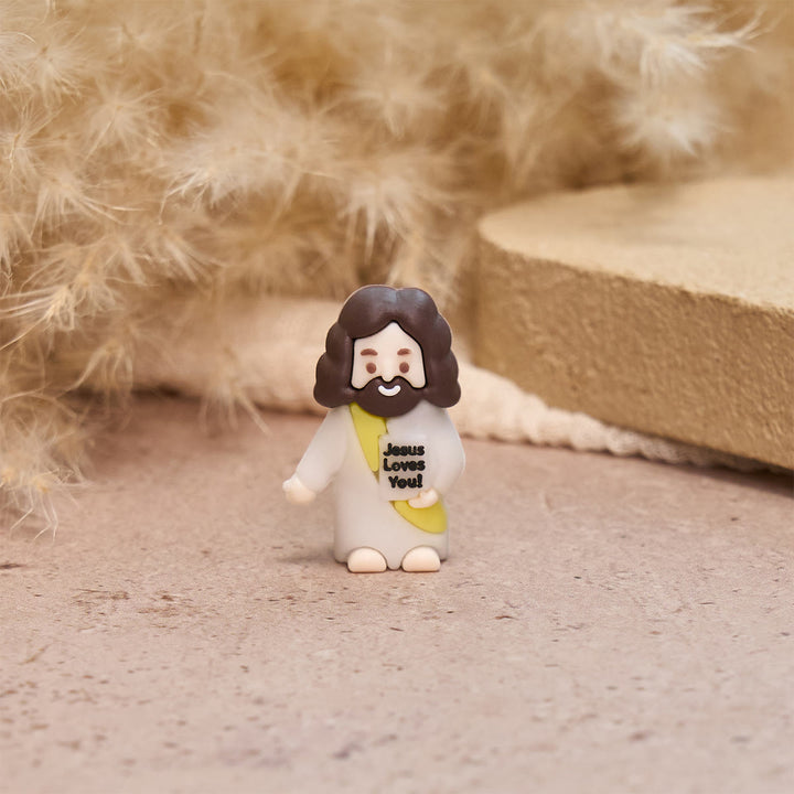 Christianartworkshop 5/10/20/30pcs We All Need A Little Jesus Figurine – A Touch of Divine Presence Father's Day Gift - image 5