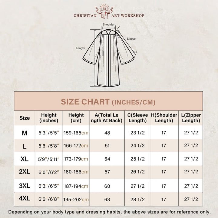 Christianartworkshop Classic Versatile 4-Color Clergy Robes with Golden V-Collar Design - image 1