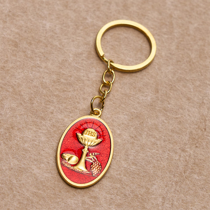 Christianartworkshop Green Cross-Crown Blessing Set with Gold Crucifix & Scripture: Live in Hope - image 8