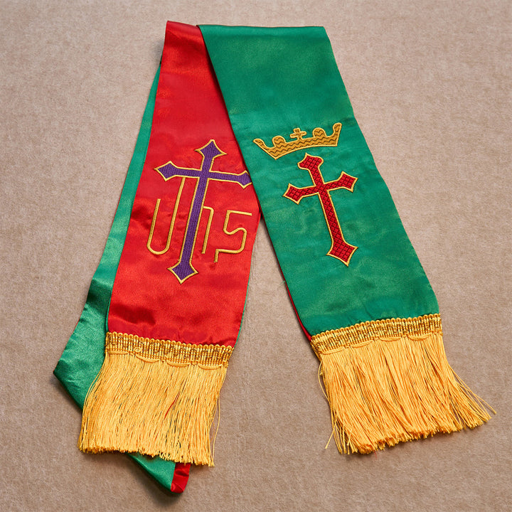 Christianartworkshop Green Cross-Crown Blessing Set with Gold Crucifix & Scripture: Live in Hope - image 5