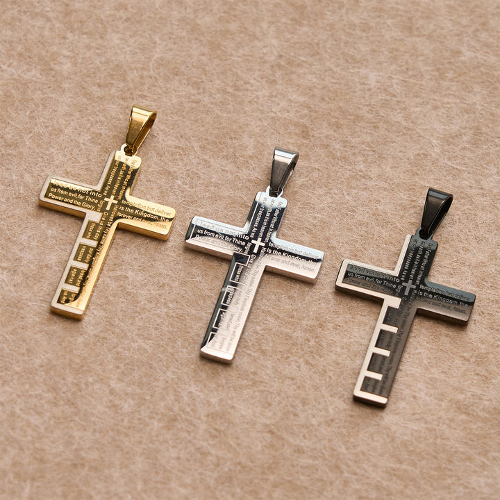 Christianartworkshop Black Golden Cross Blessing Set with Madonna & Scripture Cross: Live in Faith - image 5