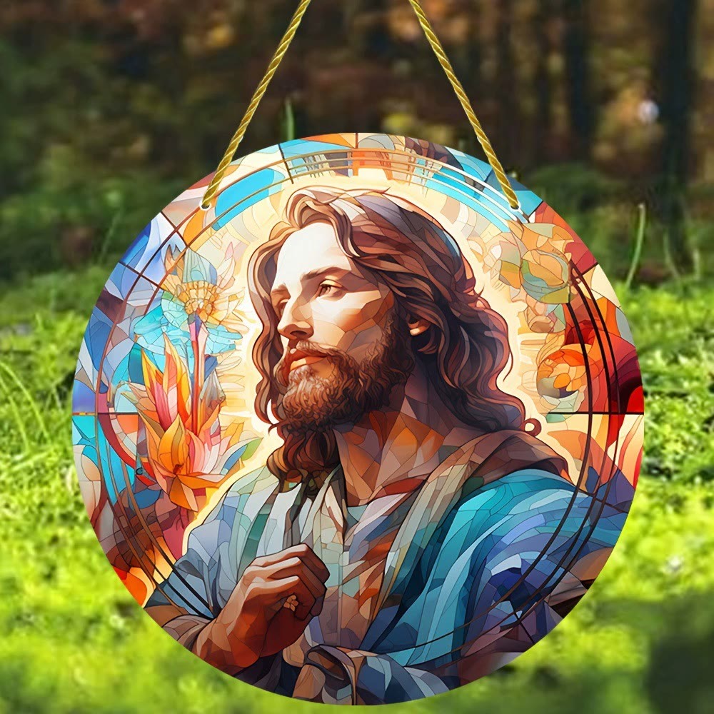 Christianartworkshop Light of tahe World Collection: Holy Family, Adoration & Blessing Scenes Hanging Ornaments - F - 7.87''/20cm - image 5