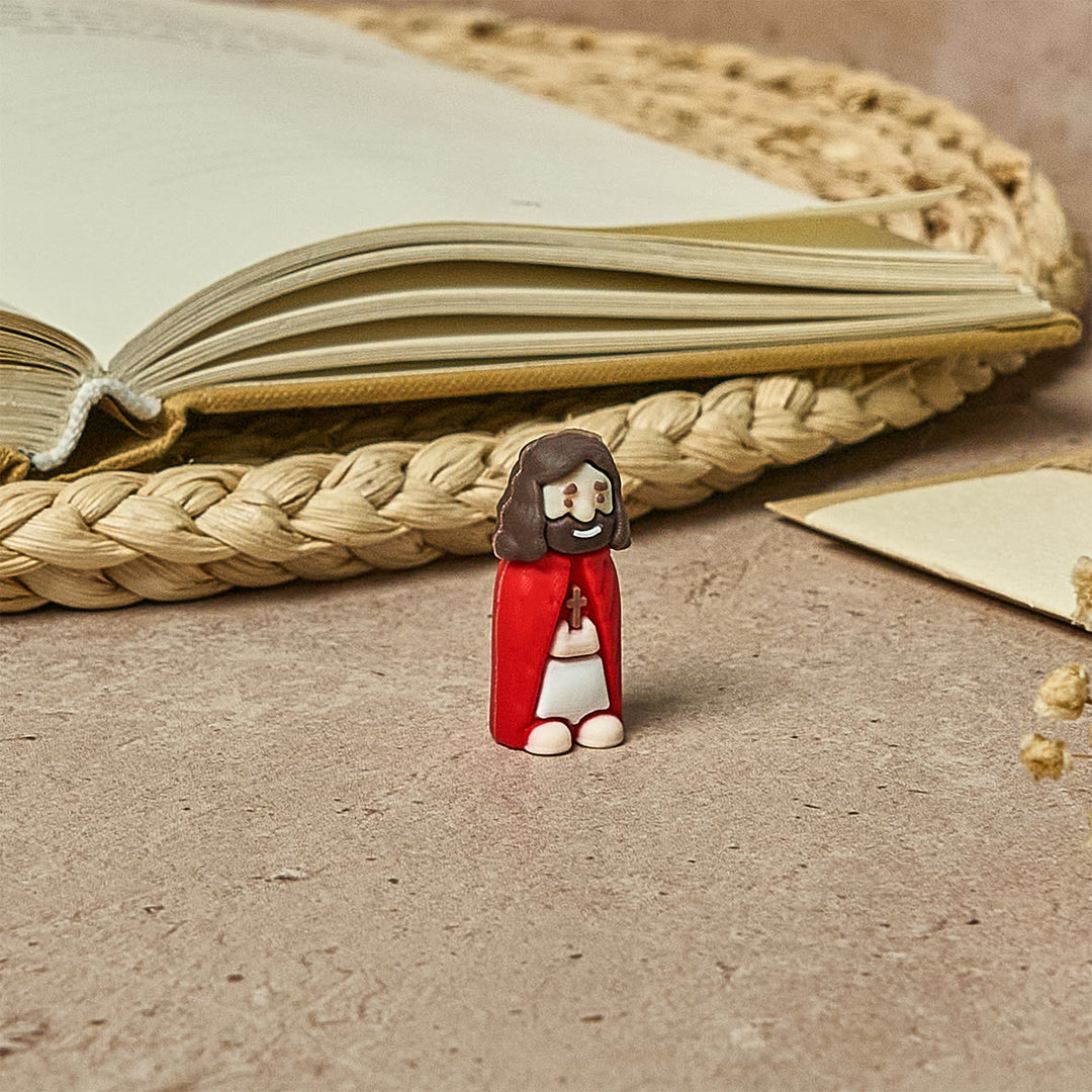 Christianartworkshop 8/16/24/32pcs Little Jesus Figurines in Eight Pastel & Bold Tones: Rainbow of Blessings - image 8