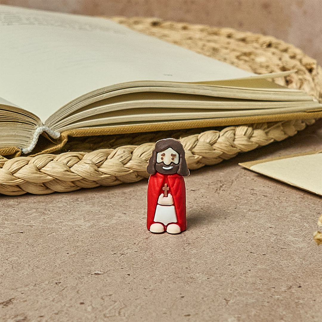 Christianartworkshop 8/16/24/32pcs Little Jesus Figurines in Eight Pastel & Bold Tones: Rainbow of Blessings - image 6