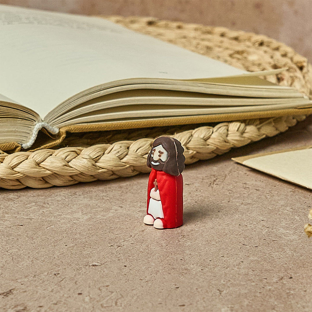 Christianartworkshop 8/16/24/32pcs Little Jesus Figurines in Eight Pastel & Bold Tones: Rainbow of Blessings - image 7