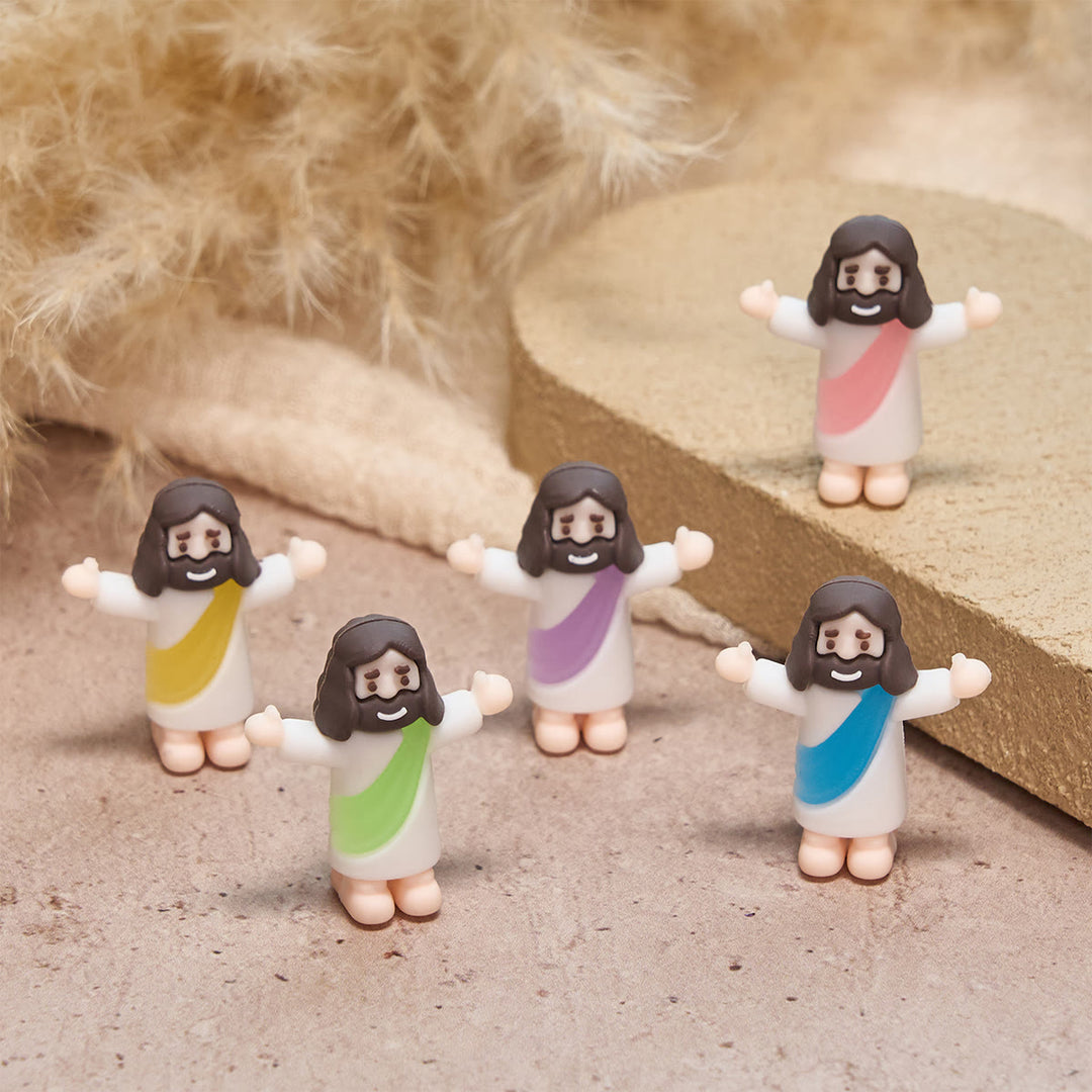 Christianartworkshop 5/10/20/30pcs Rainbow Hugs from Jesus: Colorful Mini Figurines for Daily Blessings - 30pcs/set - image 0