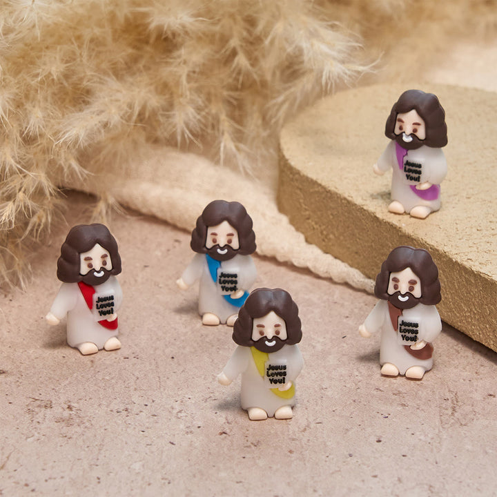 Christianartworkshop Happy Faith Corner Little Jesus Figurine Set: Jesus Loves You - 30pcs/set - image 0