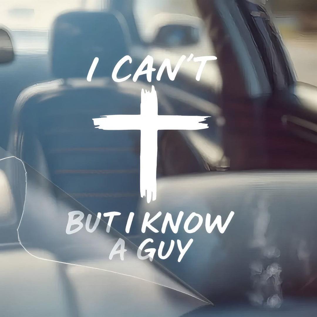 Christianartworkshop Know a Guy Cross Faith Sticker Decal for Laptops, Notebooks, Car Windows - image 11