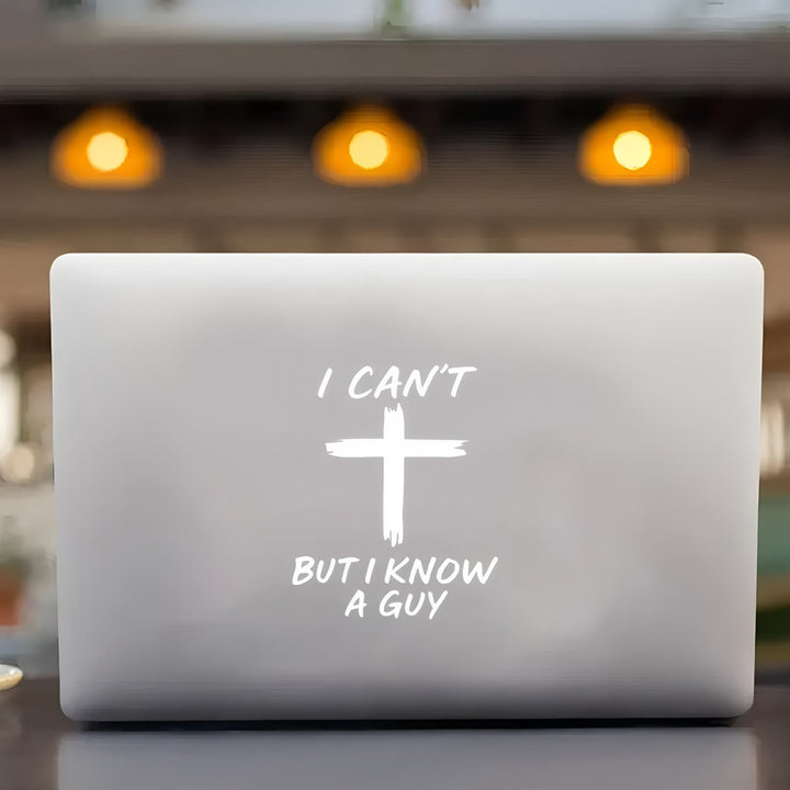 Christianartworkshop Know a Guy Cross Faith Sticker Decal for Laptops, Notebooks, Car Windows - image 5