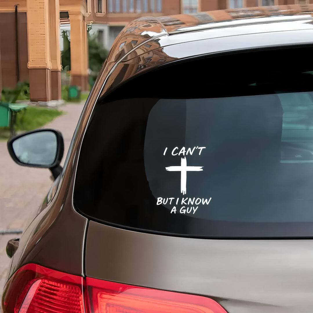 Christianartworkshop Know a Guy Cross Faith Sticker Decal for Laptops, Notebooks, Car Windows - image 8