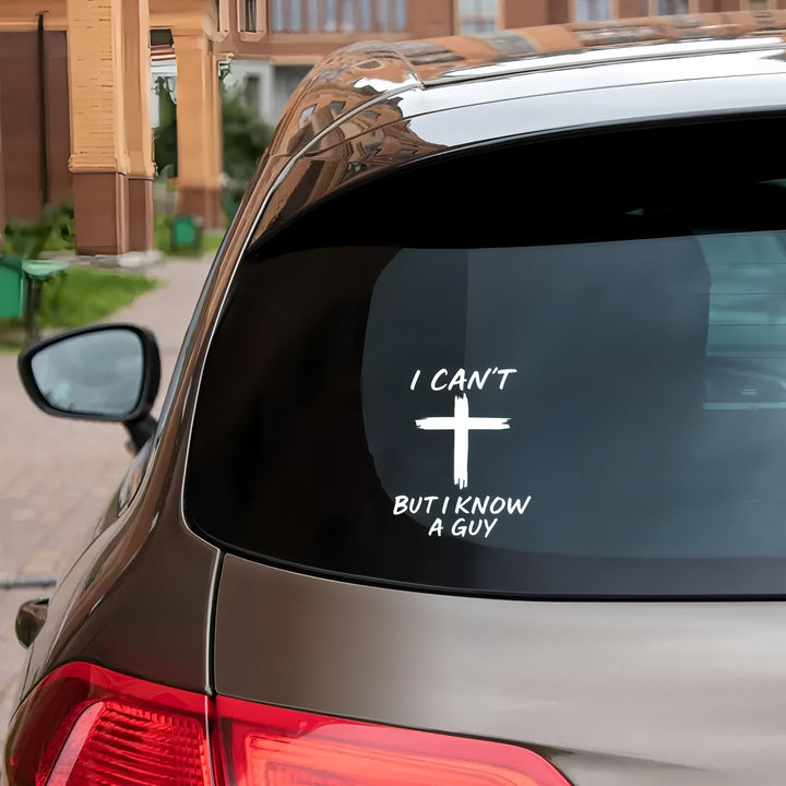 Christianartworkshop Know a Guy Cross Faith Sticker Decal for Laptops, Notebooks, Car Windows - image 8