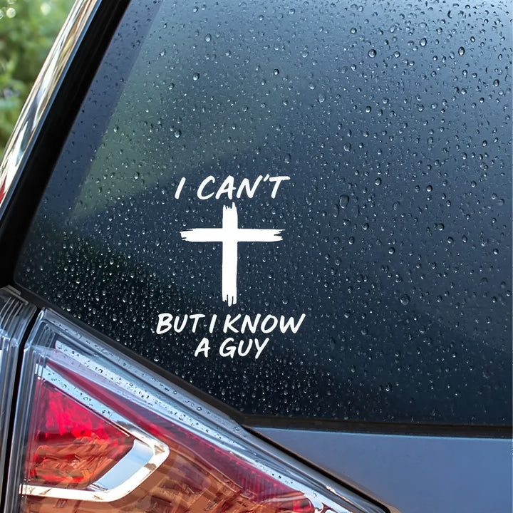 Christianartworkshop Know a Guy Cross Faith Sticker Decal for Laptops, Notebooks, Car Windows - image 7