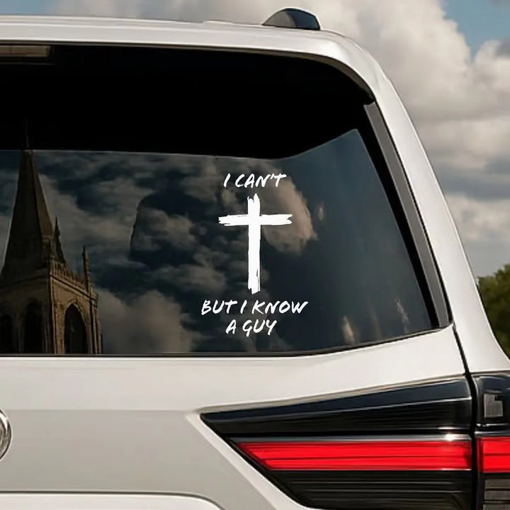 Christianartworkshop Know a Guy Cross Faith Sticker Decal for Laptops, Notebooks, Car Windows - image 4