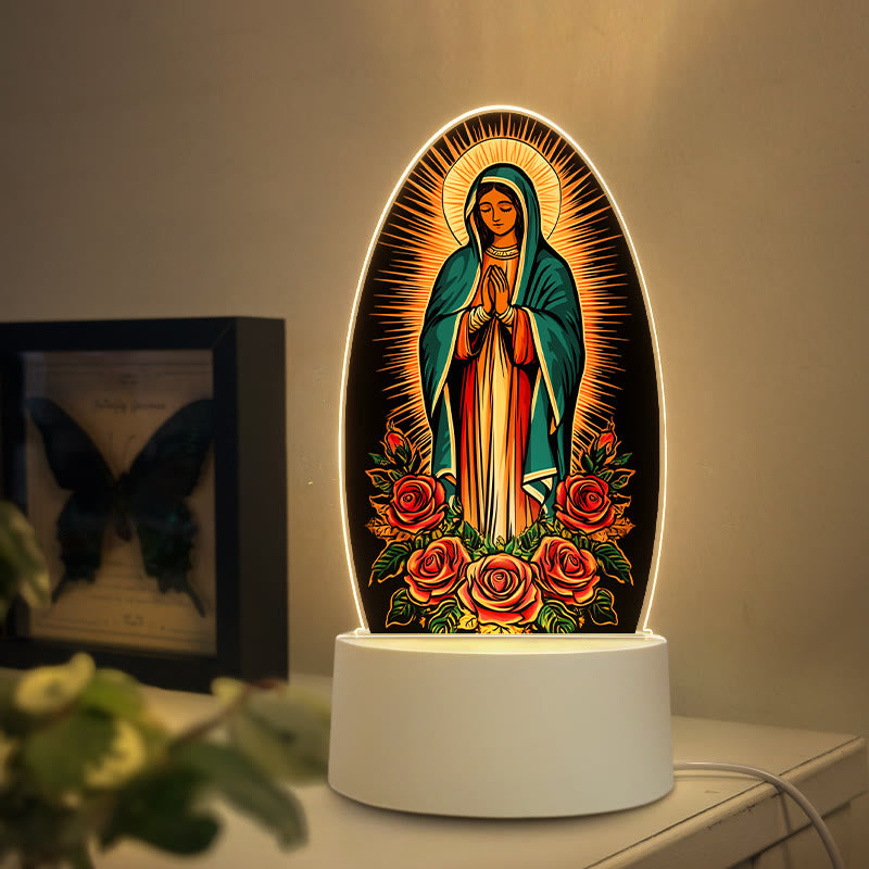 Christianartworkshop Artistic Virgin Devotion Nightlight: Diverse Styles & Sacred Meaning - E - image 4