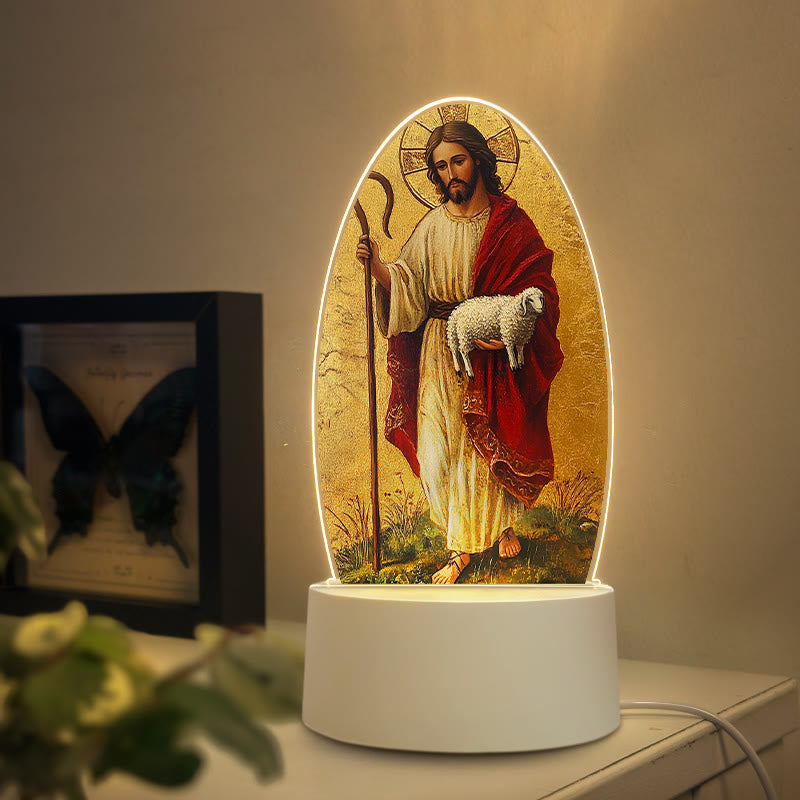 Christianartworkshop Diverse Jesus Imagery Nightlight: Faith Expression & Unique Gift - E - image 4