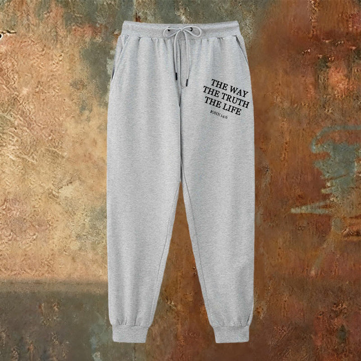 Christianartworkshop Faith in Motion John 14:6 Quote Sweatpants: Walk the Promise - image 14