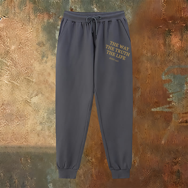 Christianartworkshop Faith in Motion John 14:6 Quote Sweatpants: Walk the Promise - image 19
