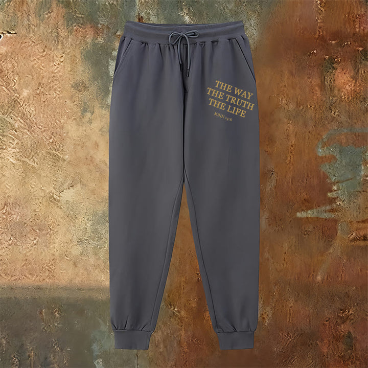Christianartworkshop Faith in Motion John 14:6 Quote Sweatpants: Walk the Promise - image 18