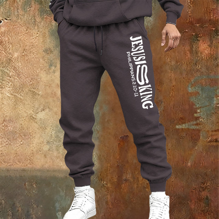 Christianartworkshop Worship & Street Jesus Is King Scripture Sweatpants: Kingdom Street Limited - image 22