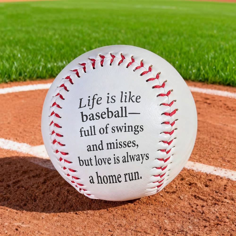 Christianartworkshop Spiritual Encouragement Baseball: Life's Swings & Misses, Love's Home Run Gift - image 5