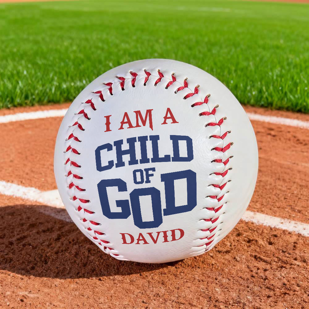 Christianartworkshop Everyday Faith Reminder Baseball: Child of God Proclamation for Play & Display - image 4